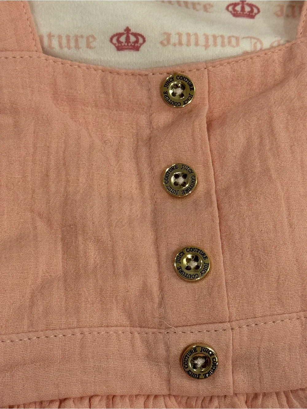 Juicy Couture Peach Pink Dress & Logo Tee with Headband